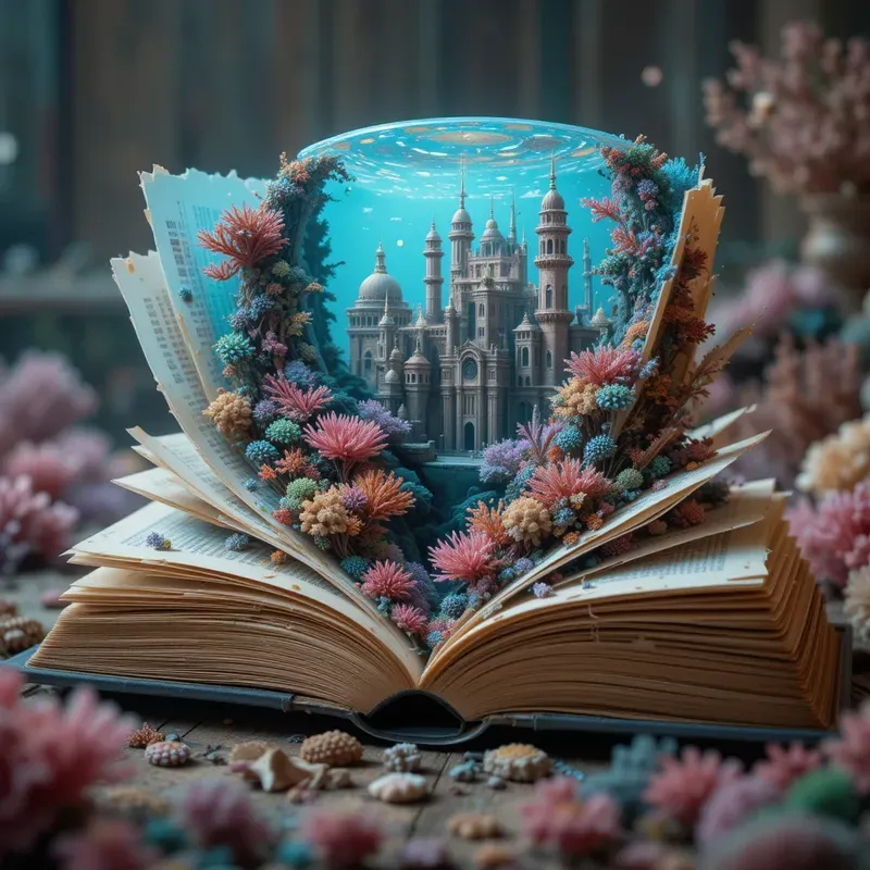 Worlds Rising From Open Pages