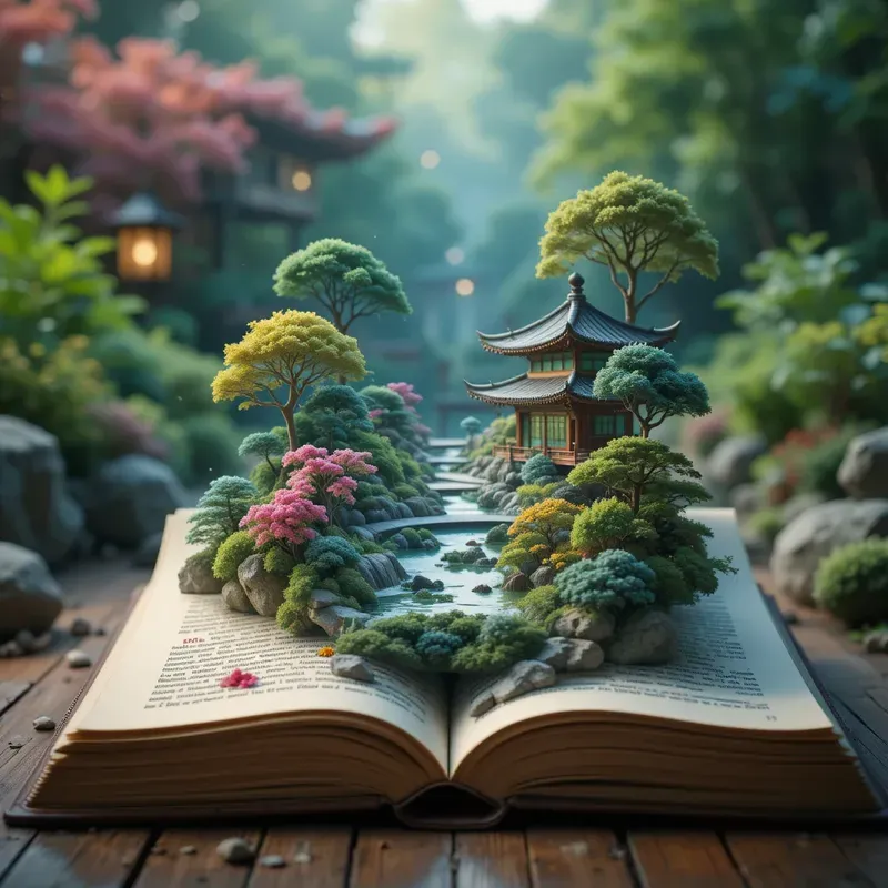 Worlds Rising From Open Pages