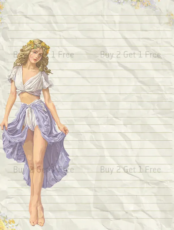 Lavender Cottagecore Plain Papers