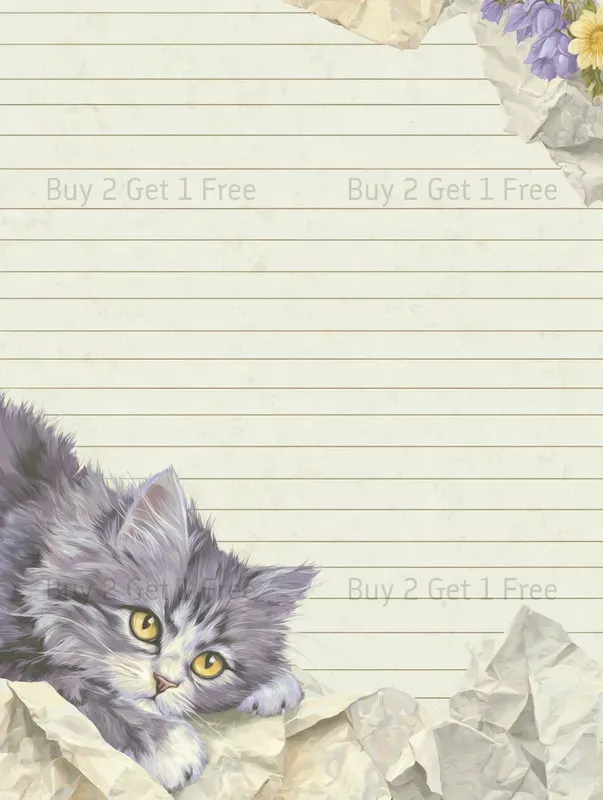 Lavender Cottagecore Plain Papers