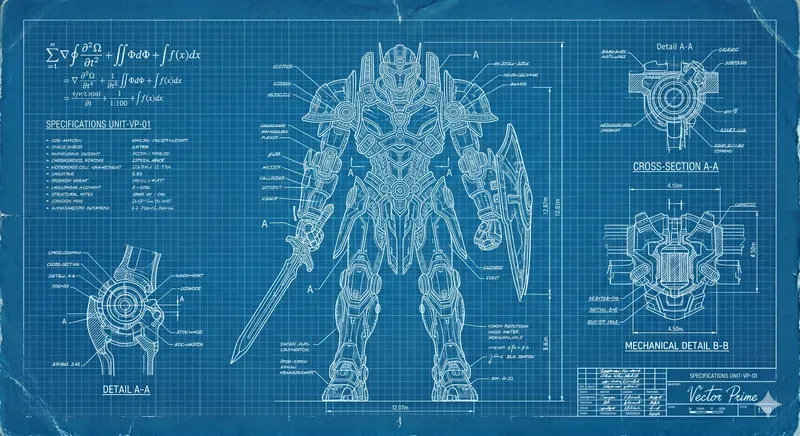 Vintage Technical Blueprints
