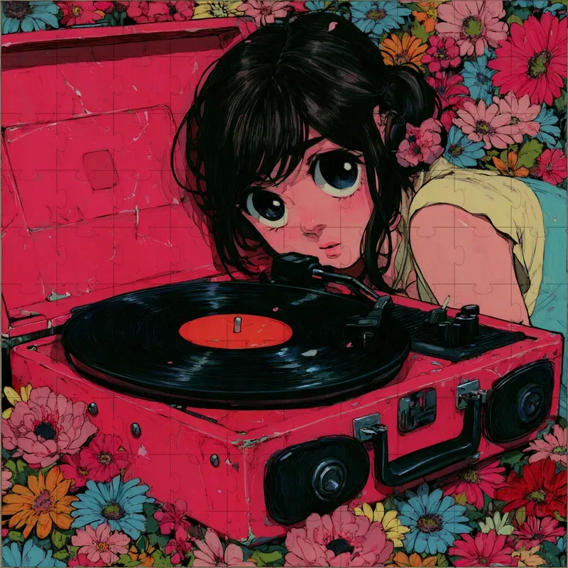 Retro Shoujo Manga Ink Cels