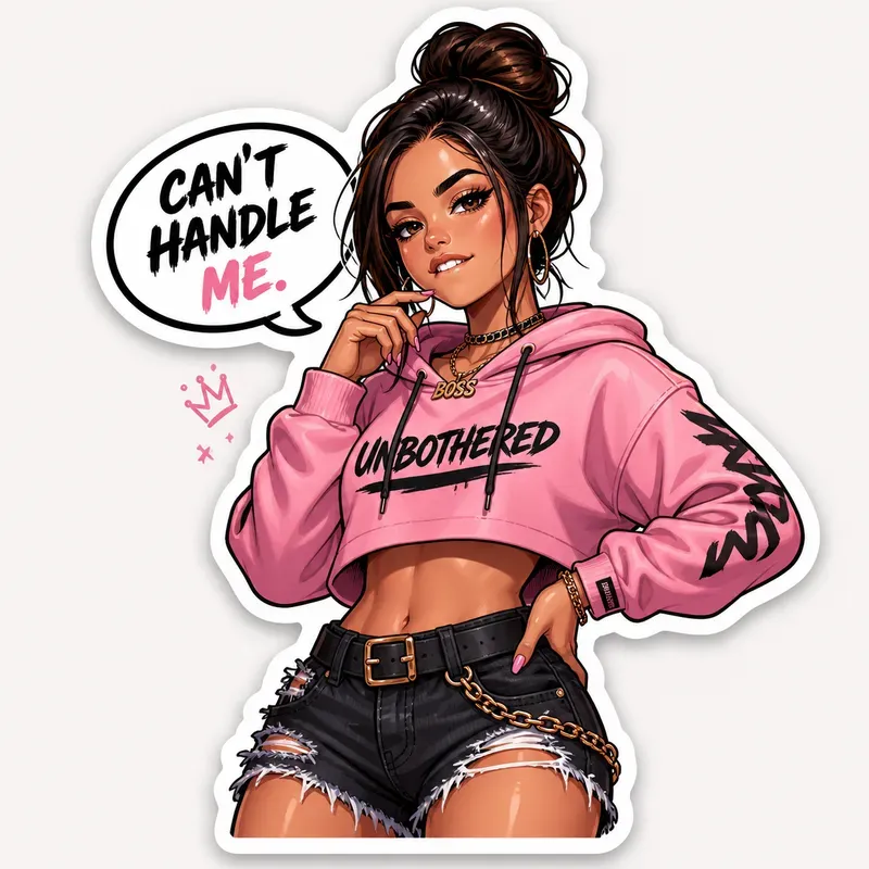 Bold Flirty Girl Stickers