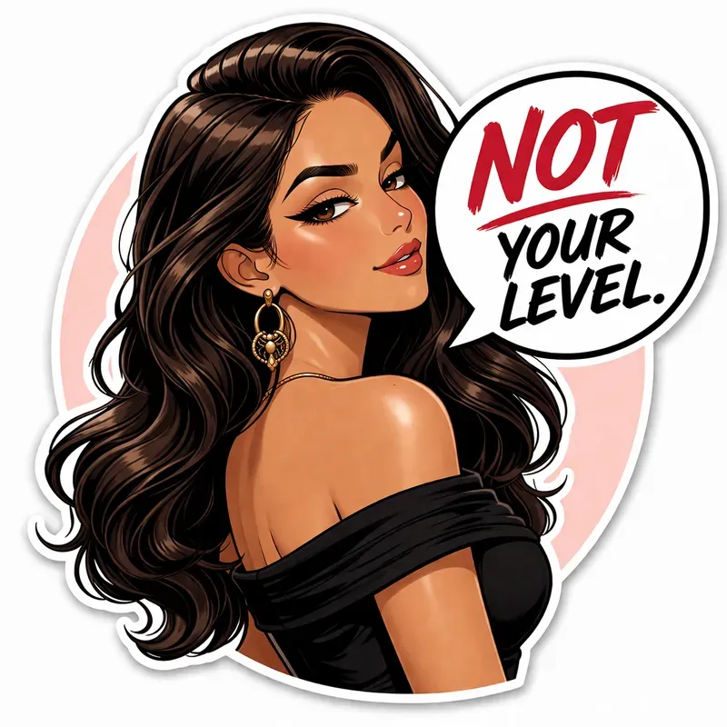 Bold Flirty Girl Stickers