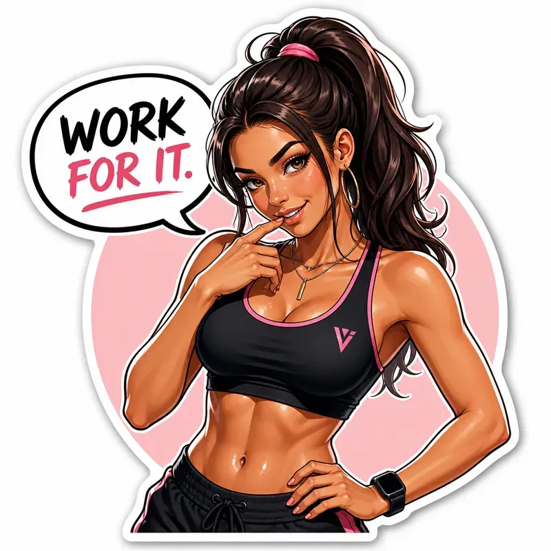 Bold Flirty Girl Stickers