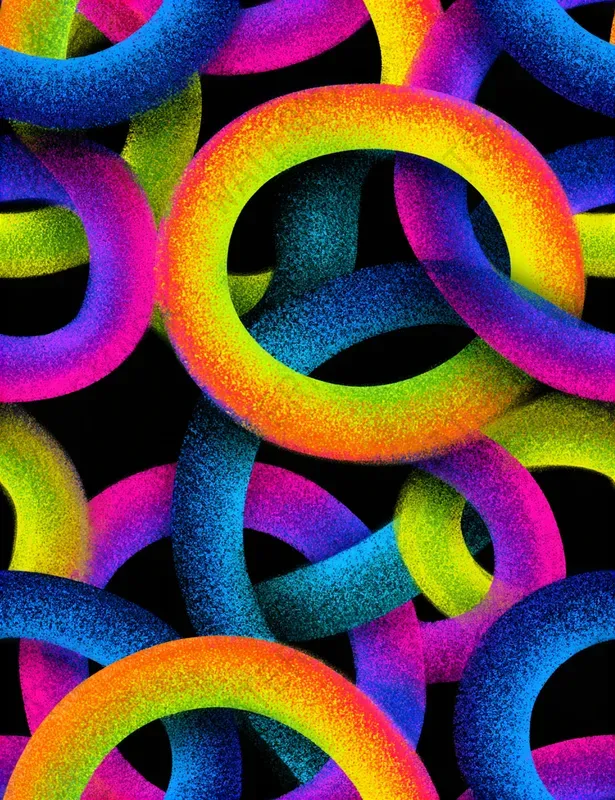 Neon Art Seamless Patterns