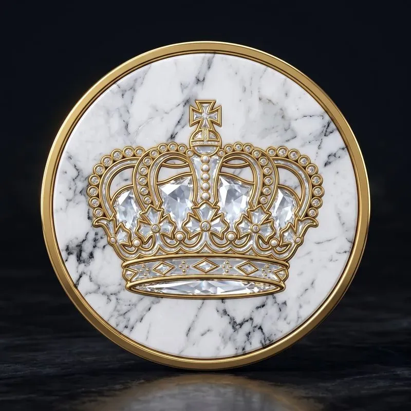 3D Luxury Marble Crystal Icons