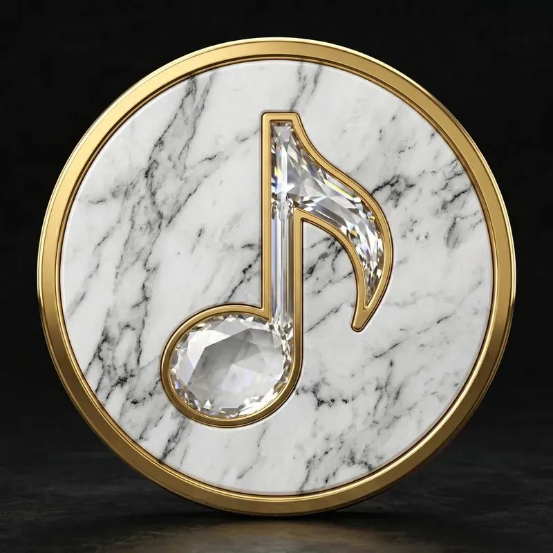 3D Luxury Marble Crystal Icons
