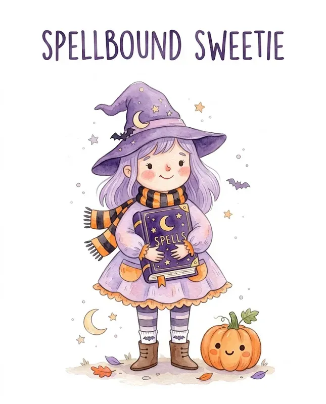 Pastel Halloween Watercolor Cliparts