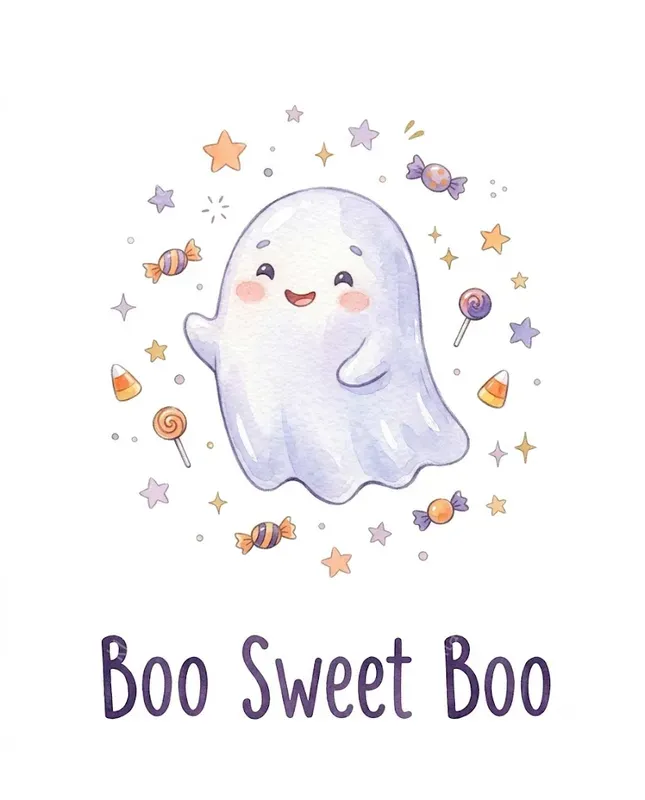Pastel Halloween Watercolor Cliparts