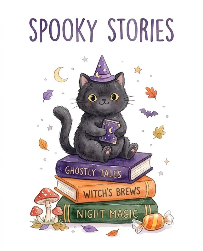 Pastel Halloween Watercolor Cliparts