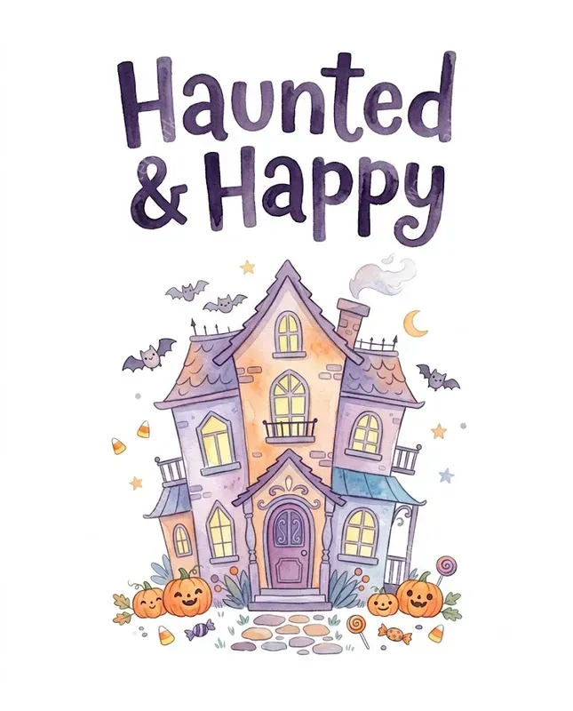 Pastel Halloween Watercolor Cliparts
