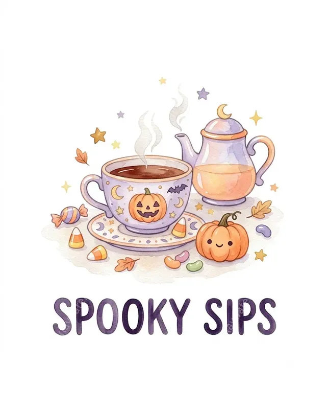 Pastel Halloween Watercolor Cliparts