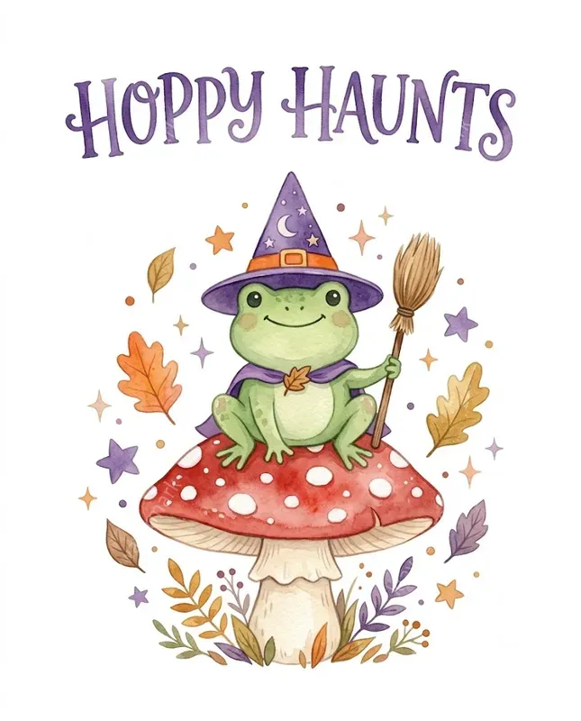Pastel Halloween Watercolor Cliparts