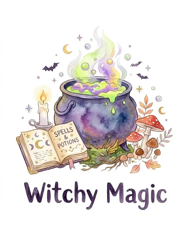 Pastel Halloween Watercolor Cliparts