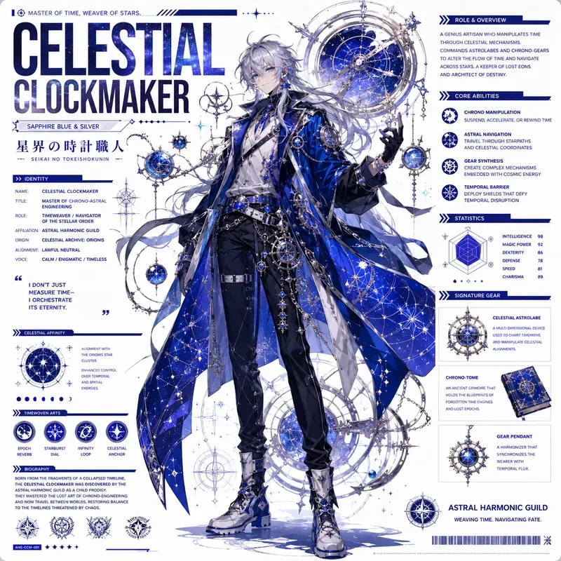 Character Codex Futuristic Poster Series