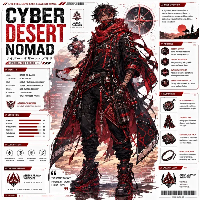 Character Codex Futuristic Poster Series