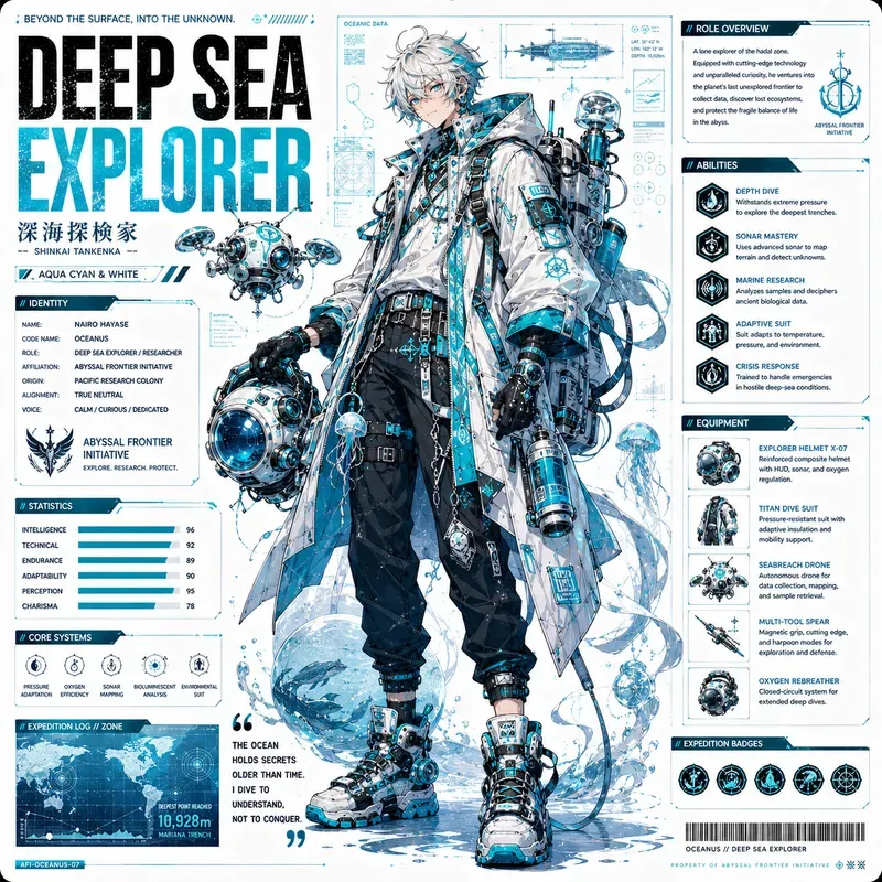 Character Codex Futuristic Poster Series