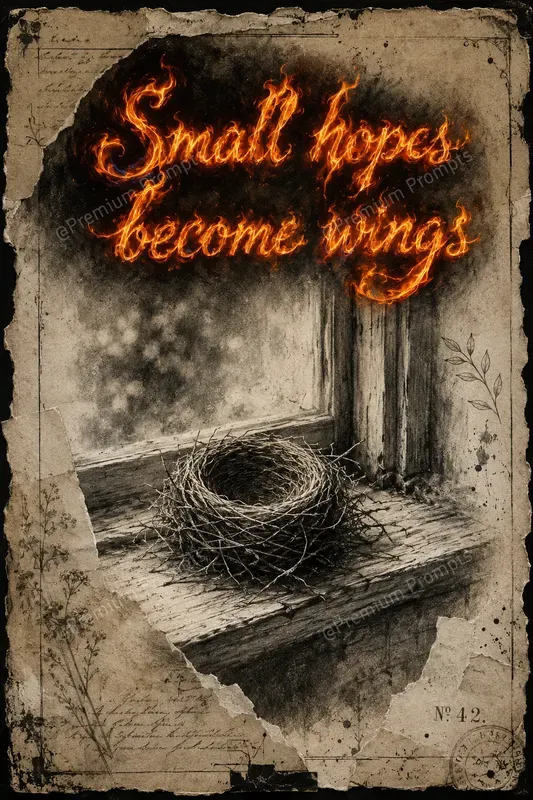Realistic Fire Calligraphy Junk Journals