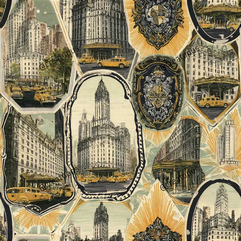 Vintage Travel Sticker Patterns