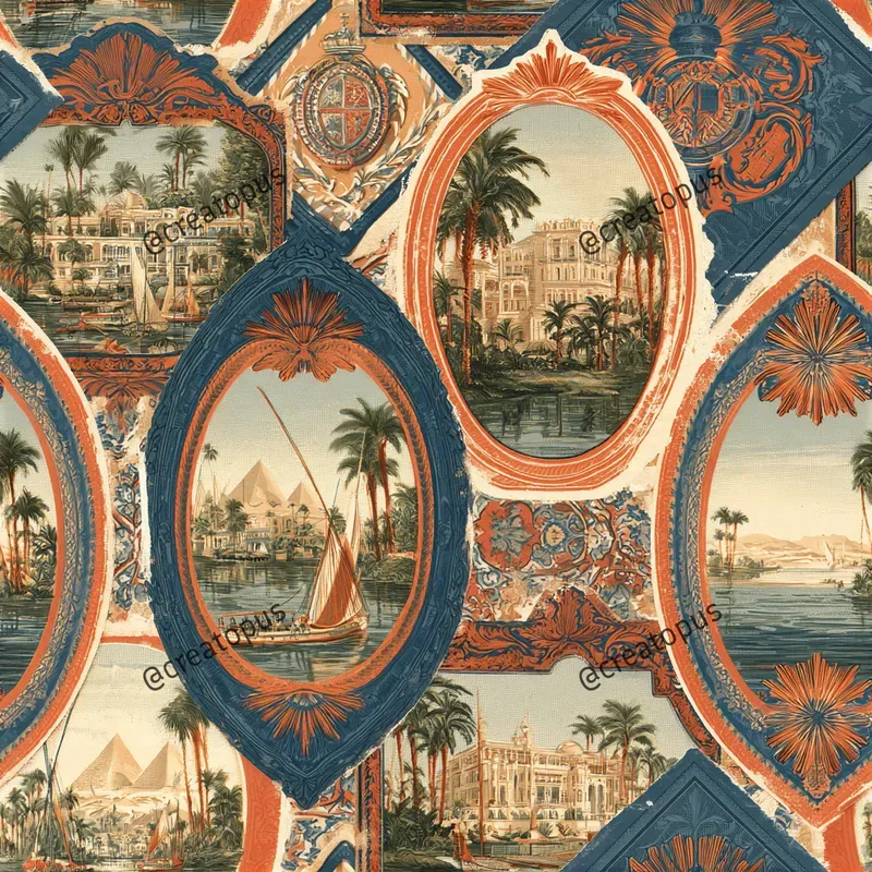 Vintage Travel Sticker Patterns
