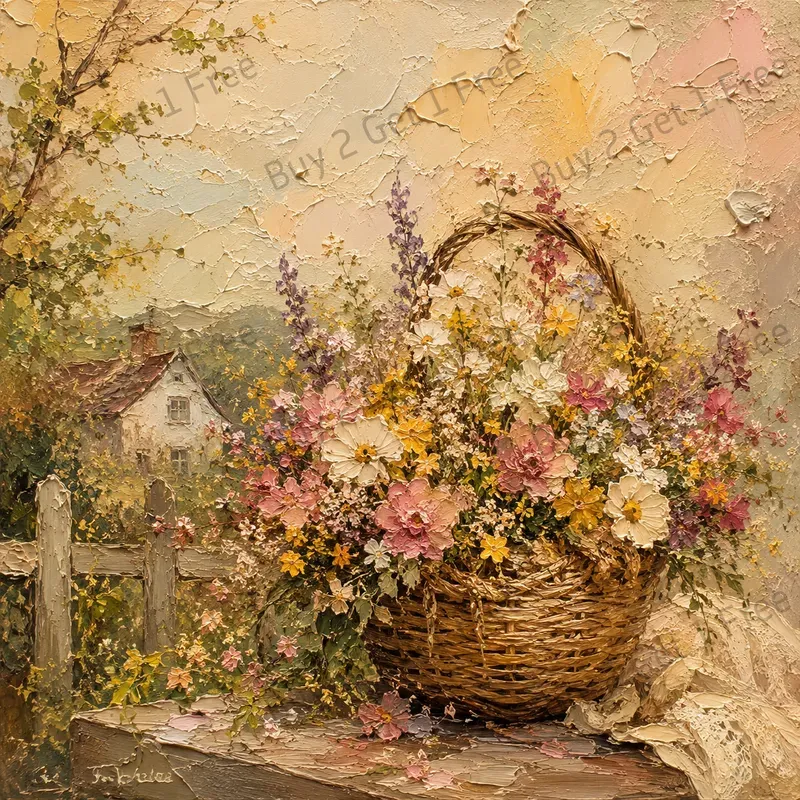 Rustic Textured Canvas Art