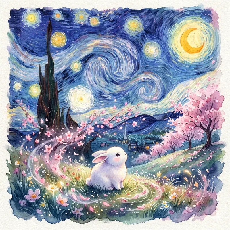 Fine Art Animals 4 Seasons Watercolors