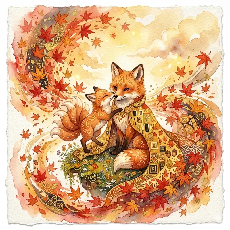 Fine Art Animals 4 Seasons Watercolors