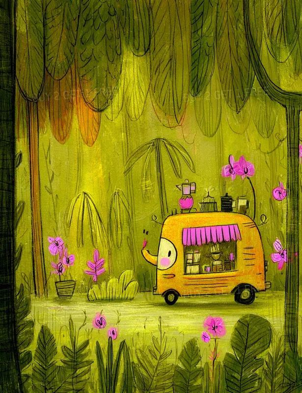 Tropical Stories Illustrations