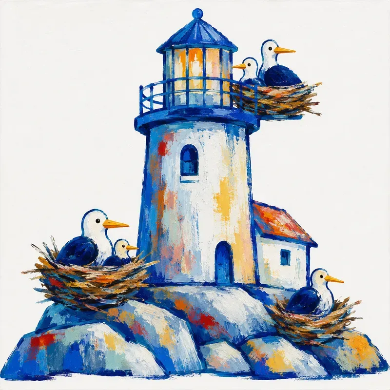Minimalist Acrylic Sketches