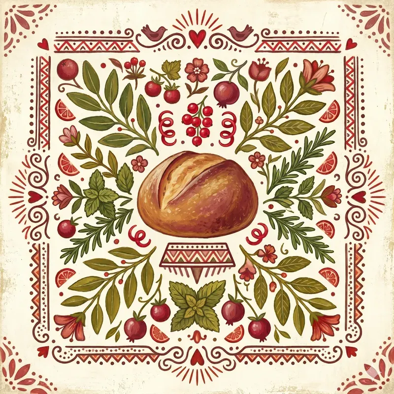 Naive Folk Art Product Labels
