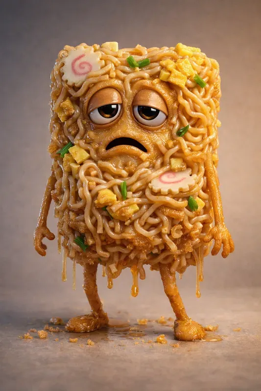 Grotesque Cute Food Characters