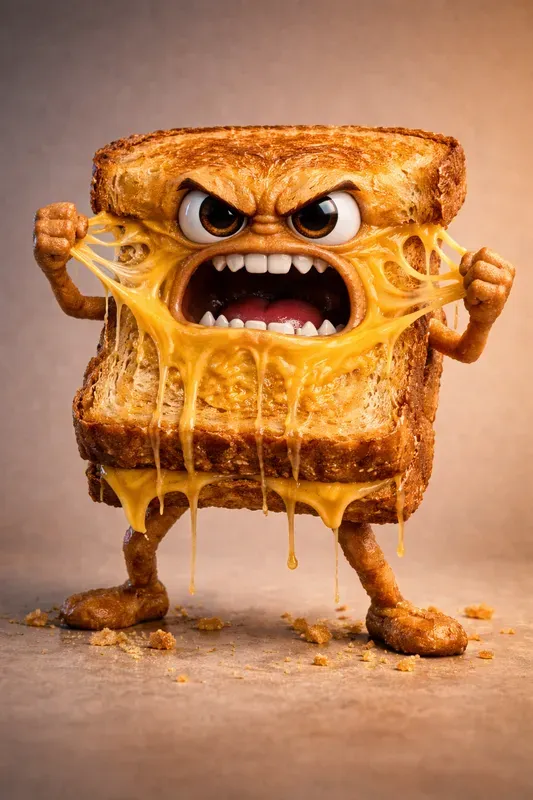 Grotesque Cute Food Characters