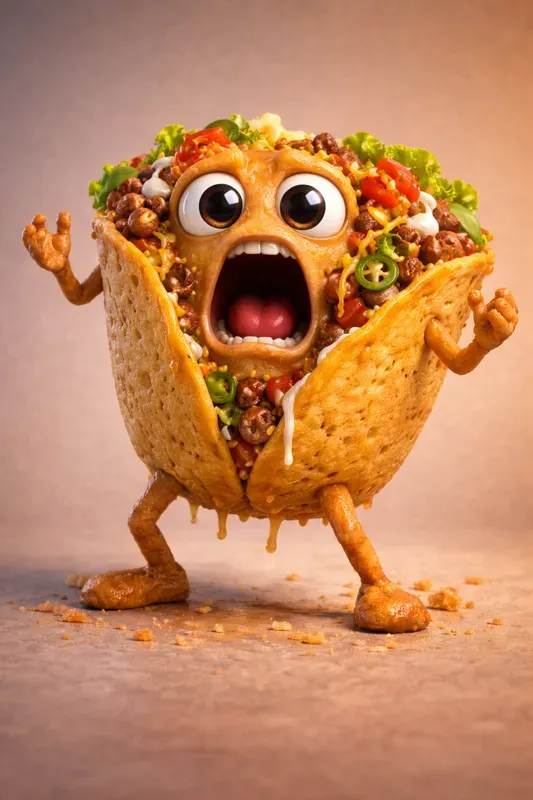 Grotesque Cute Food Characters