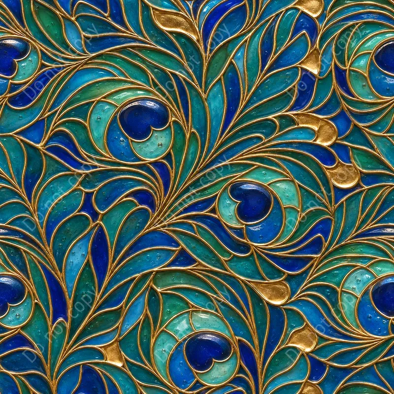 Cloisonne Enamel Seamless Tiles
