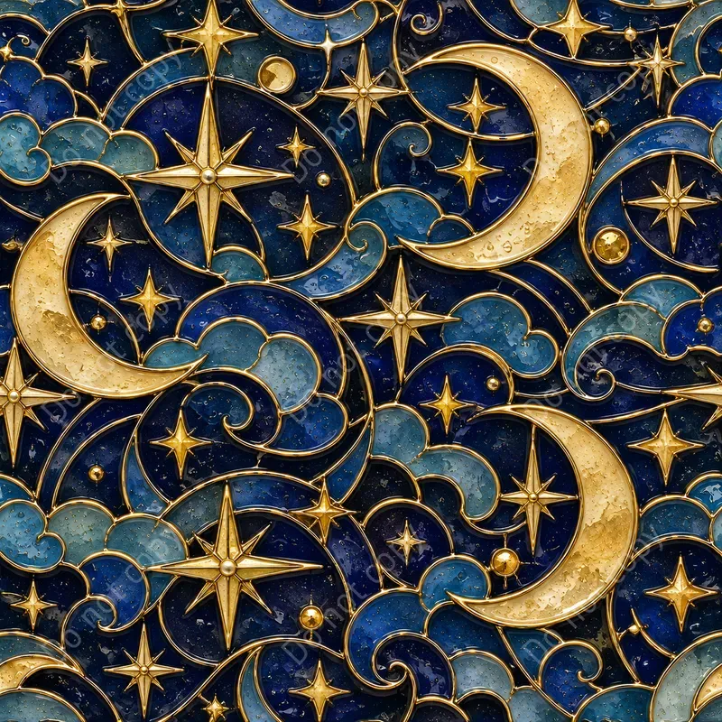 Cloisonne Enamel Seamless Tiles