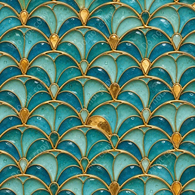 Cloisonne Enamel Seamless Tiles