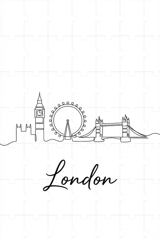 Minimalistic Line City Skylines