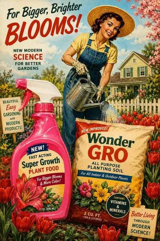 Vintage 1950s Collage Advertisements