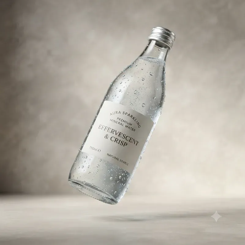 Ultrarealistic Floating Bottles