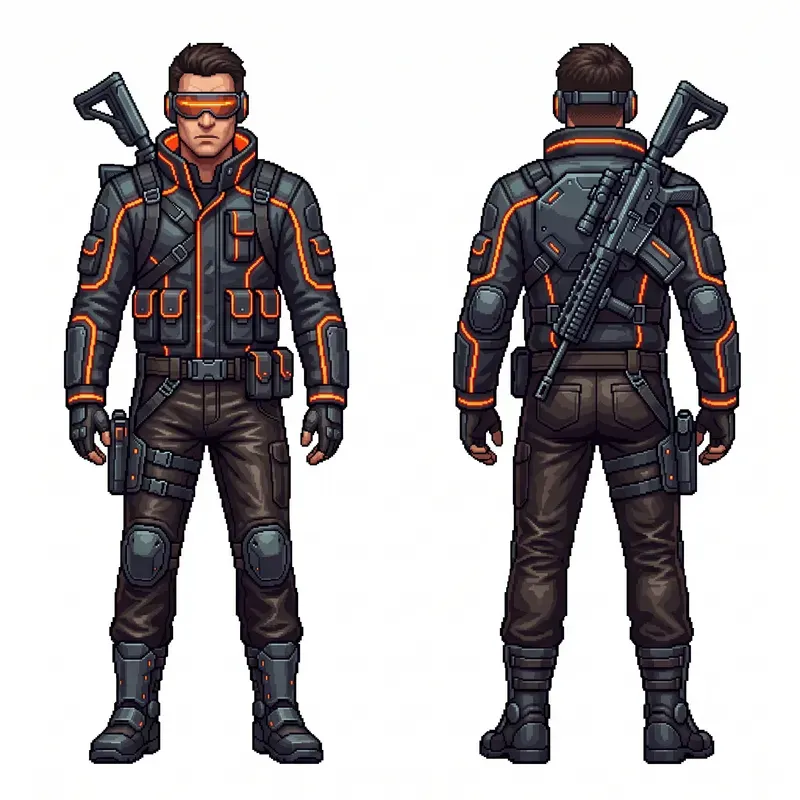 2D Pixel Art Character Sheets