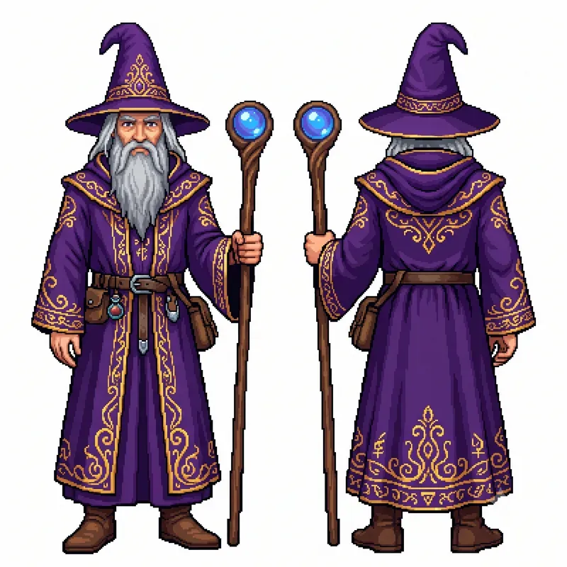 2D Pixel Art Character Sheets