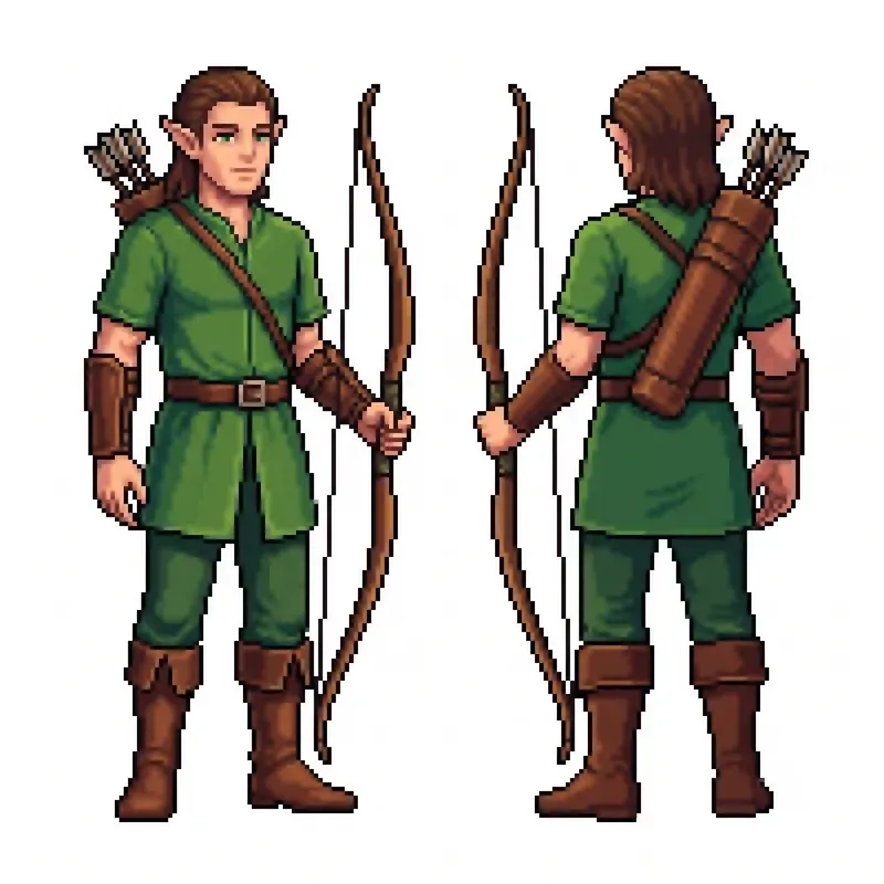 2D Pixel Art Character Sheets