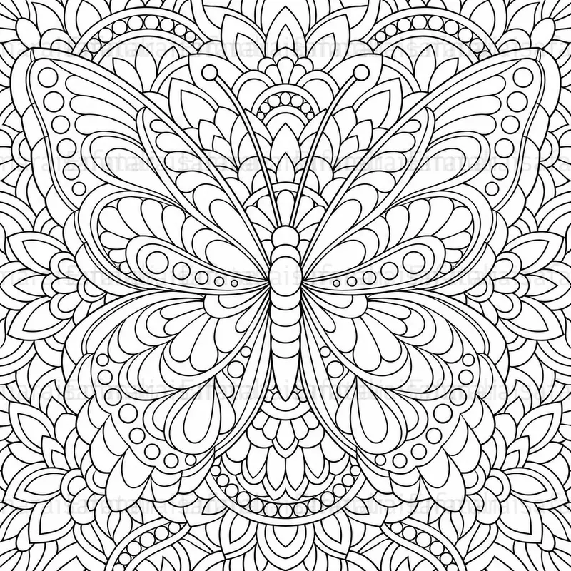 3D Mandala Coloring Page Coloring Books