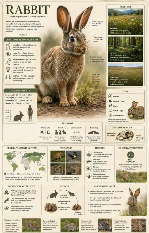 Wildlife Encyclopedia Infographic Posters