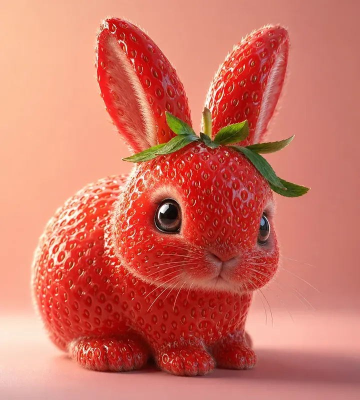 Cute Fruit Animal 3D Renders