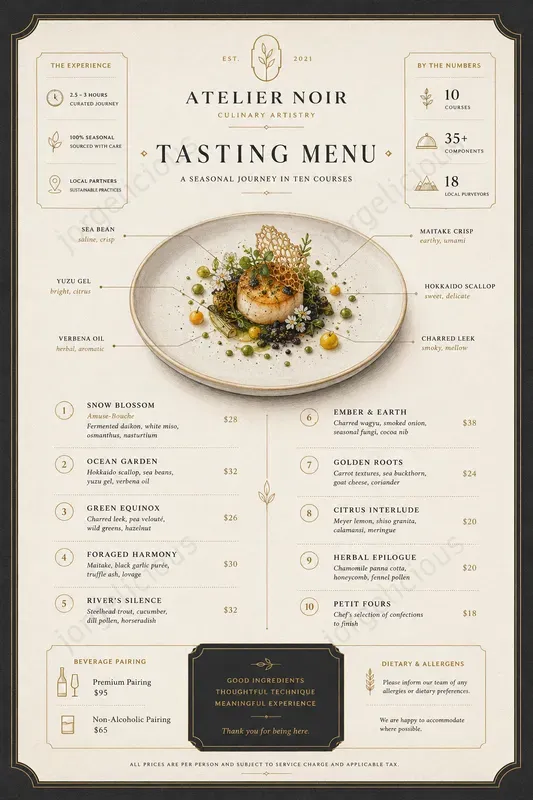 Data Driven Food Menus