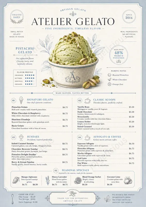 Data Driven Food Menus