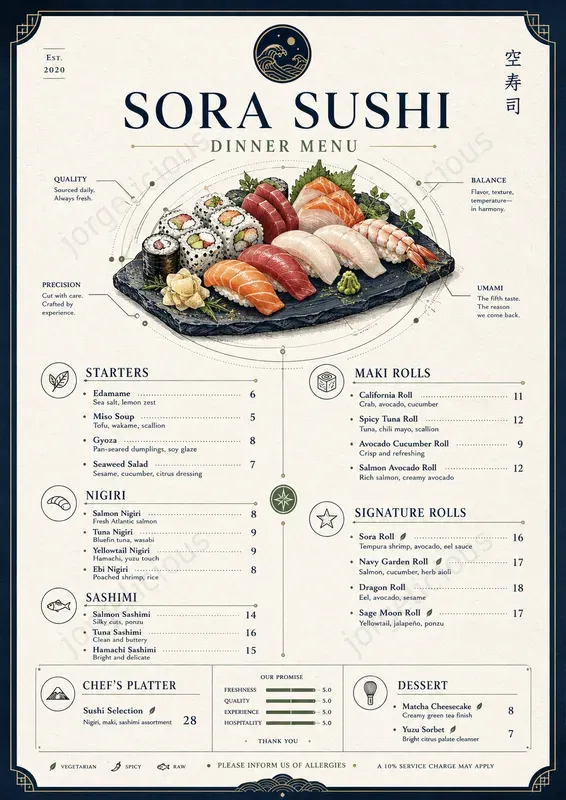 Data Driven Food Menus