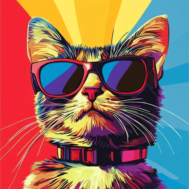 Modern Pop Art  Bold Lines